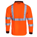 Polo de seguridad reflectante de alta visibilidad de manga larga