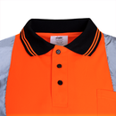 Polo de seguridad reflectante de alta visibilidad de manga larga