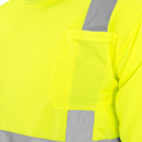 Camisa de seguridad de manga larga reflectante de alta visibilidad