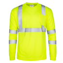 Camisa de seguridad de manga larga reflectante de alta visibilidad