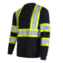 Camisa de seguridad de manga larga de alta visibilidad reflectante bicolor