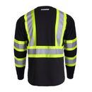 Camisa de seguridad de manga larga de alta visibilidad reflectante bicolor