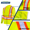 Camisa de seguridad de manga larga de alta visibilidad reflectante bicolor