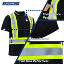 Polo de seguridad reflectante bicolor de alta visibilidad