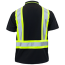 Polo de seguridad reflectante bicolor de alta visibilidad