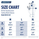 Hi-Vis Touchscreen Safety Work Gloves