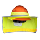Visera parasol de alta visibilidad bicolor para cascos de ala ancha