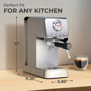 Máquina de café espresso con espumador de leche, KF1000X