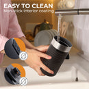 Espumador de leche vertible con base de silicona, KF6061