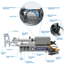 Low Viscosity Tabletop Liquid Piston Filler - 316 SS - 50ml