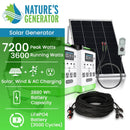 Generador solar de litio Nature's Generator 1800 y interruptor de transferencia