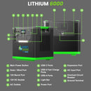 Generador de Naturaleza Litio 6000 con Paneles Solares y Turbina Eólica