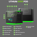 Generador de Naturaleza Litio 6000 con Paneles Solares y Turbina Eólica