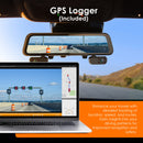Rexing M4 CÁMARA DASH DE ESPEJO DE 4 CANALES Cámara Dash de espejo con pantalla táctil de 12", 1080p con GPS