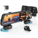 Rexing M4 CÁMARA DASH DE ESPEJO DE 4 CANALES Cámara Dash de espejo con pantalla táctil de 12", 1080p con GPS