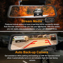 Rexing M3 3 Channel 1080p Front +1080p Cabin +1080p Rear Mirrored Dash Cam w/ GPS