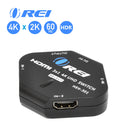 Conmutador HDMI 4K 3x1 de Orei, conmutador HDMI de 3 puertos con alimentación USB para Full 4K x 2K a 60 Hz, HD 1080P y compatibilidad con 3D, HDCP 2.- Hex-301 - Ultracompacto 
