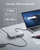 Estación de acoplamiento USB-C Anker 563 (10 en 1)