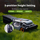 Cortadora de césped con control remoto Mowrator S1, tracción en las 4 ruedas, batería de 18 Ah
