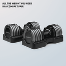NordicTrack Select-A-Weight Dumbbell Pair 10-55 lb