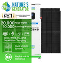 Generador solar y eólico MyGrid 10K para el hogar