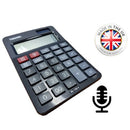 PBN-TEC – Black Vox Calculator Covert Audio Recorder with VOX & Time & Date File Stamping