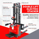 Apilador eléctrico de palés PS3300FE-3M, 1500 kg de capacidad, 3 m de altura de elevación, freno electromagnético