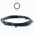Polyurethane (PU) Pneumatic Tubing Black, Roll 10mm x 6.5mm x 5m (16.4ft)