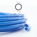 Polyurethane (PU) Pneumatic Tubing Blue, Roll 10mm x 6.5mm x 5m (16.4ft)