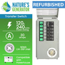 Remanufacturado - Kit de interruptor de transferencia de energía Powerhouse de Nature's Generator