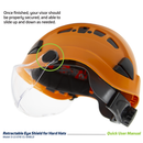 Retractable Eye Shield for Hard Hats