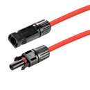 Rich Solar 10 Gauge Solar Panel Extension Cable with Male and Female Solar Connector Ends | 75 Feet Red & Black (Set)