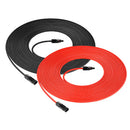 Cable de extensión para panel solar Rich Solar de calibre 10 con conectores macho y hembra | 30,5 m (juego) en rojo y negro