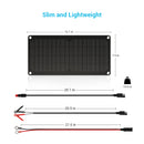 Renogy RSP10BM - Cargador de batería solar de 10 W
