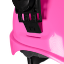Kit de casco de seguridad estilo gorra con protector facial de malla de hierro y orejeras