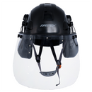 Sistema de casco de seguridad con protector facial y orejeras