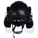 Sistema de casco de seguridad con protector facial y orejeras