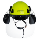 Sistema de casco de seguridad con protector facial y orejeras