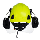 Sistema de casco de seguridad con protector facial y orejeras