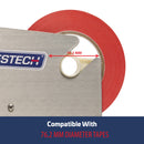 Stainless Steel Manual Bag Taper with 10 Blue Self-Adhesive 3/8” Tape Rolls