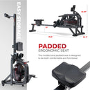 Sunny Health & Fitness Obsidian Surge 500 m Water Rowing Machine SF-RW5713