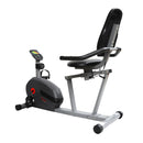 Bicicleta reclinada inteligente magnética Sunny Health &amp; Fitness con aplicación exclusiva SunnyFit y conectividad Bluetooth mejorada -