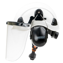 Sistema de casco de seguridad con protector facial y orejeras