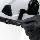 Sistema de casco de seguridad con protector facial y orejeras