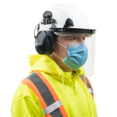 Sistema de casco de seguridad con protector facial y orejeras
