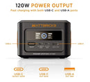 Special bundle: Wattbricks H100 Portable Power station (100W) + 30W Solar Panel