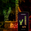 Twinkly Strings 400 LED RGB+White, LED Light String, in- and Outdoor Smart Multicolor LED Lights, Mappable LEDs, Compatible with Alexa, and Google Home, IP44, Green Wire, 105ft