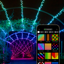 Twinkly Strings 400 LED RGB+White, LED Light String, in- and Outdoor Smart Multicolor LED Lights, Mappable LEDs, Compatible with Alexa, and Google Home, IP44, Green Wire, 105ft