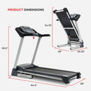 Cinta de correr inteligente con inclinación automática SF-T7515 de Sunny Health &amp; Fitness
