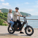 Bicicleta eléctrica TESWAY X5 AWD de paso – Motor dual de 3600 W de fácil montaje